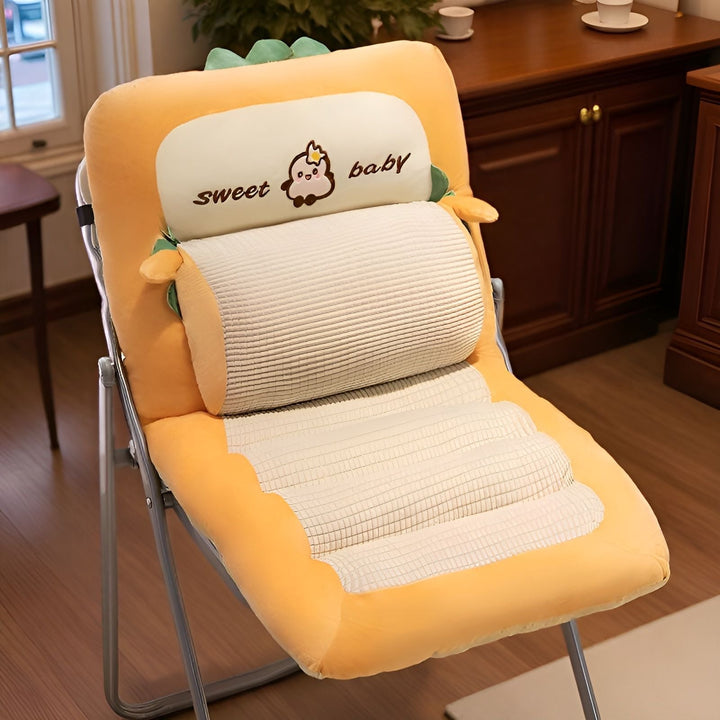 Plush seat cushion with ergonomic back support Kalsten