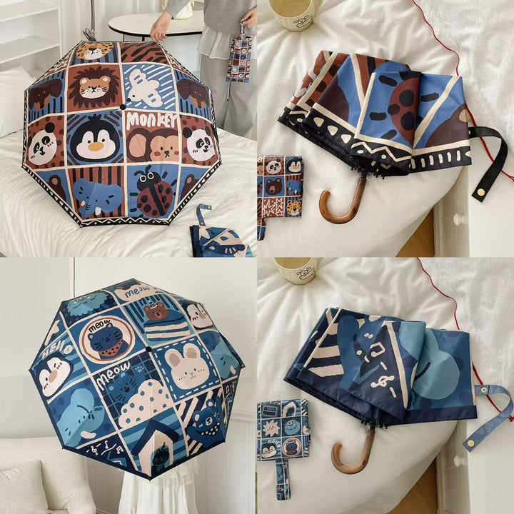 Women's folding umbrella with creative geometric design Kalsten
