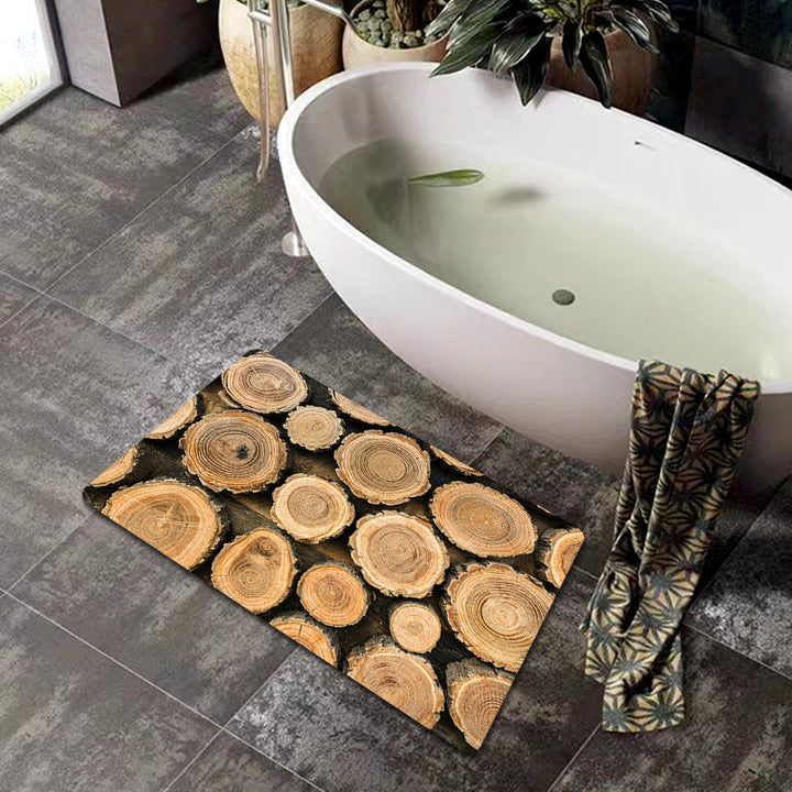 Natural Wood Grain Bath Mat Kalsten