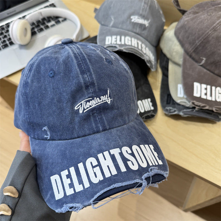 Men's Distressed Casual Cotton Cap Kalsten