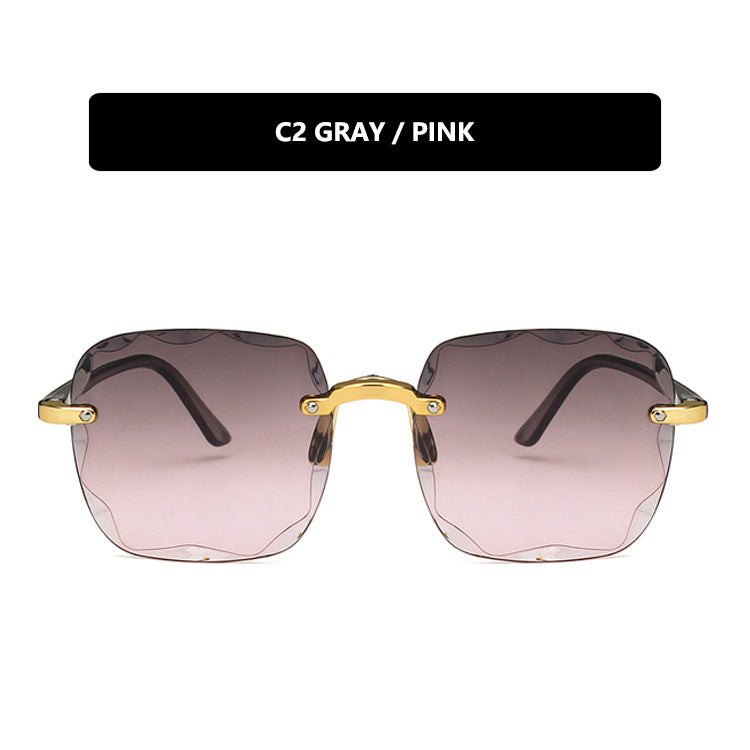Women's trendy square sunglasses with luxurious metal frame Kalsten