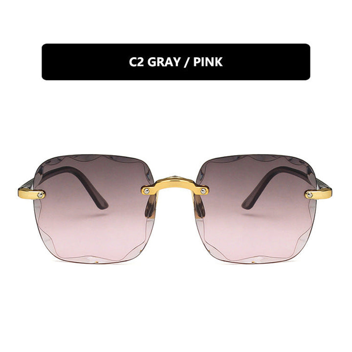 Women's trendy square sunglasses with luxurious metal frame Kalsten