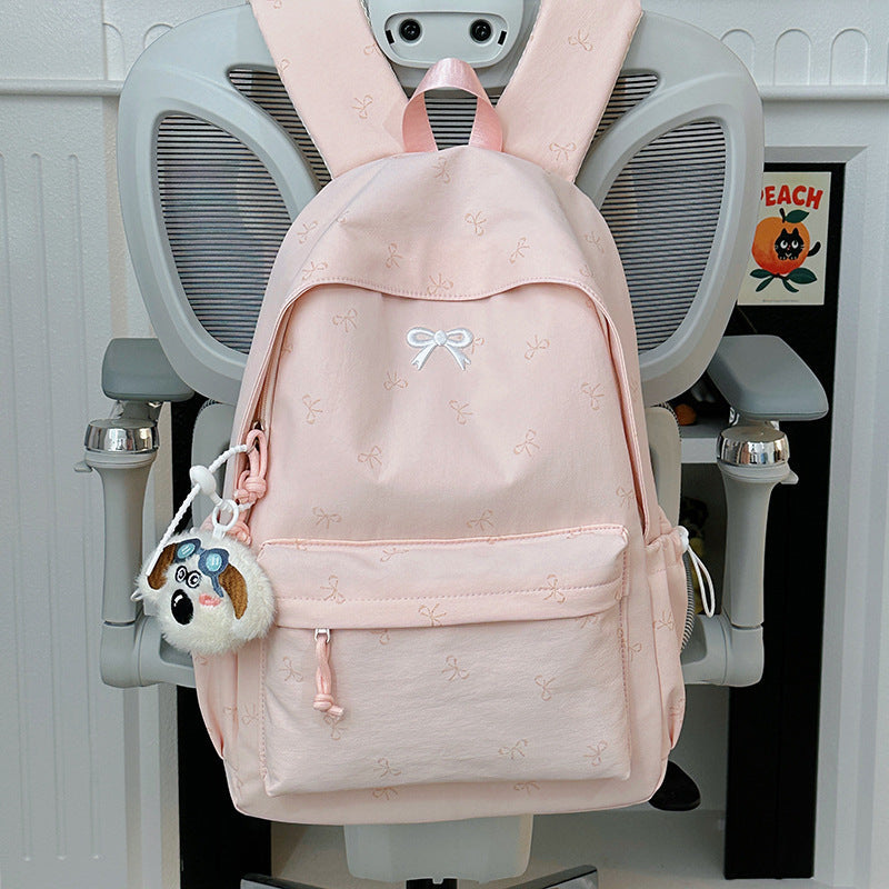 Cute Soft Fabric Mini School Backpack