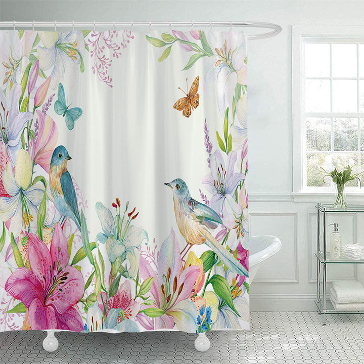 Floral Patterned Shower Curtain Kalsten