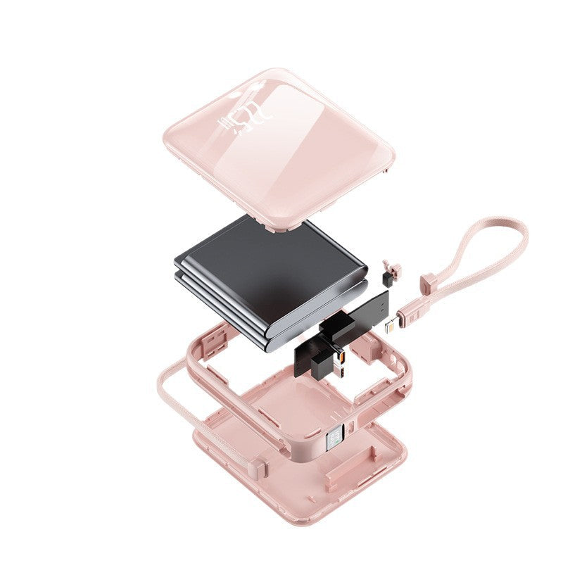 Portable power bank with integrated cable management and intelligent fast charging function Kalsten