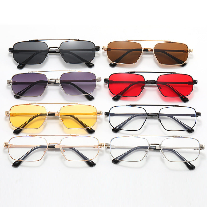 Women's fashionable geometric glasses with lightweight metal frame Kalsten