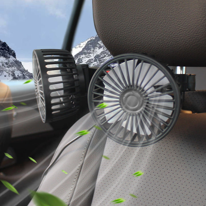 Unisex Dual-Head Adjustable Car Air Circulator Kalsten