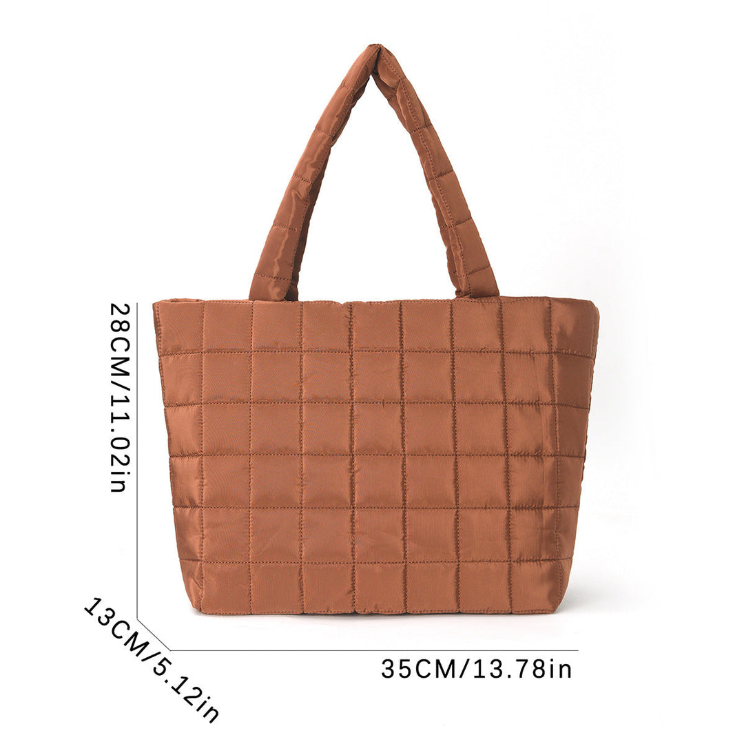 Square-shaped tote bag with padded design Kalsten
