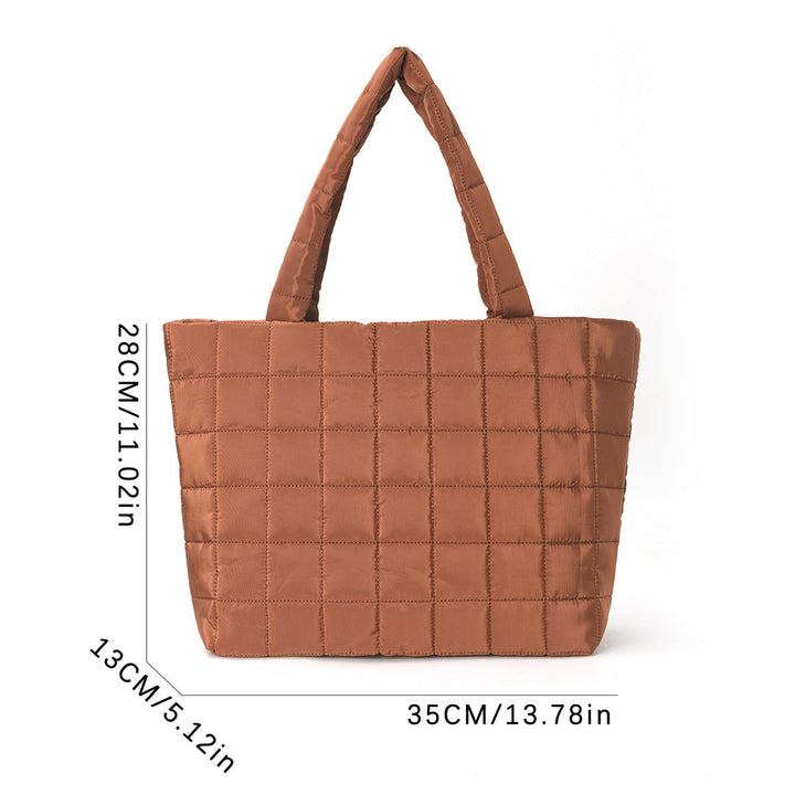 Square-shaped tote bag with padded design Kalsten