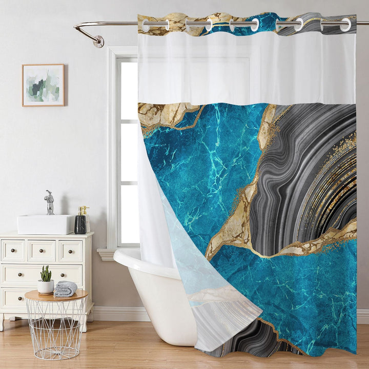 Elegant Marble Design Shower Curtain Kalsten