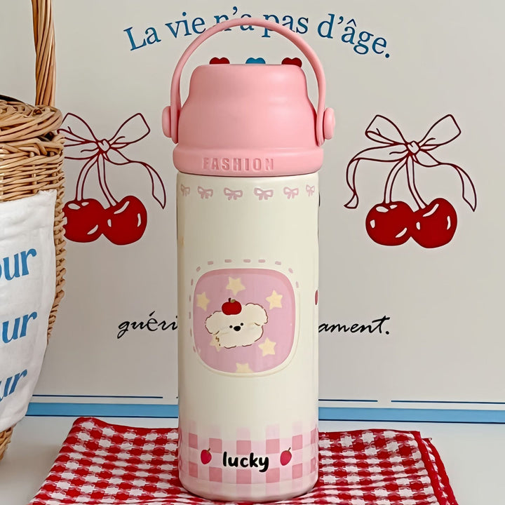 Ladies thermos bottle with playful animal design Kalsten