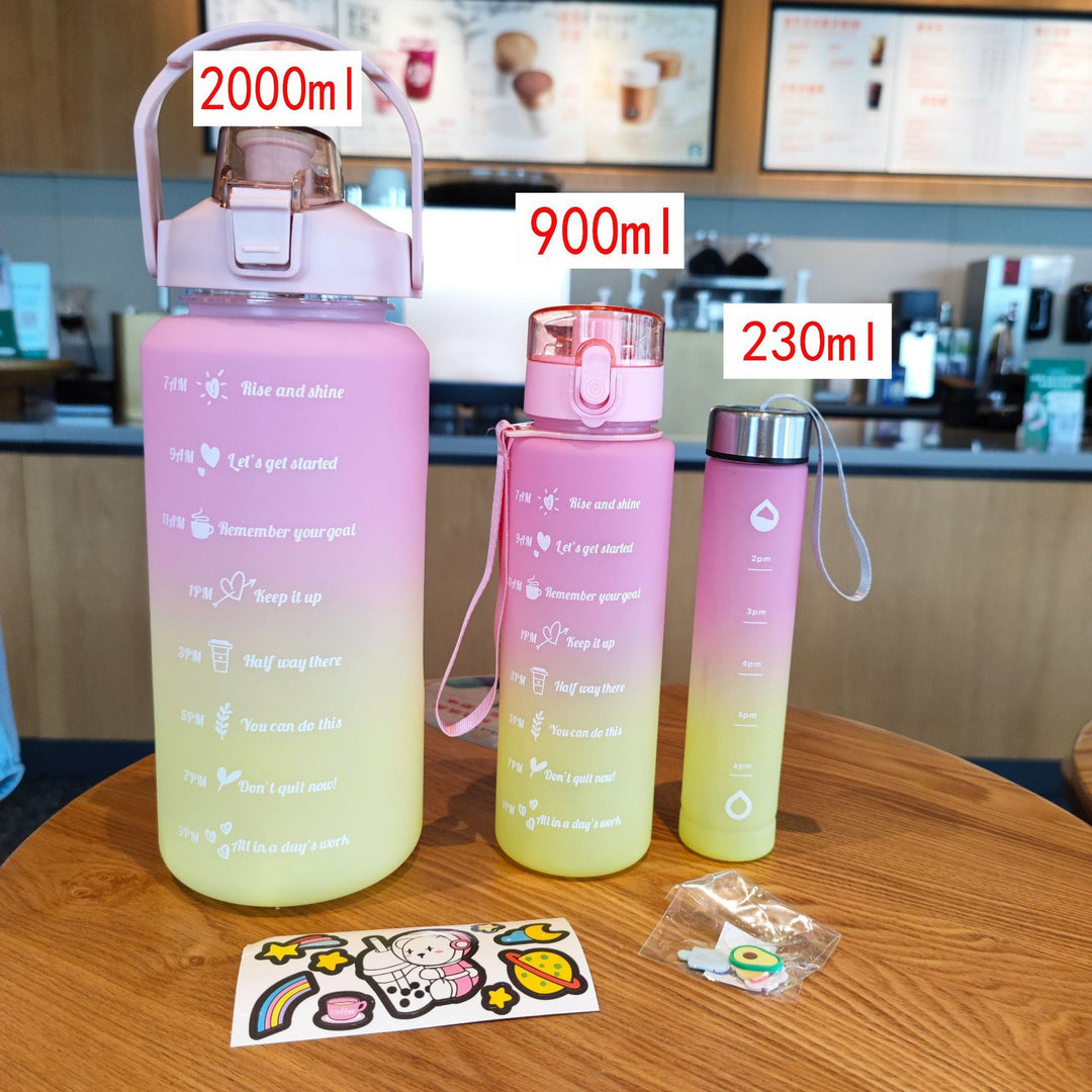 Ladies Motivating Water Bottle with Time Markers Kalsten