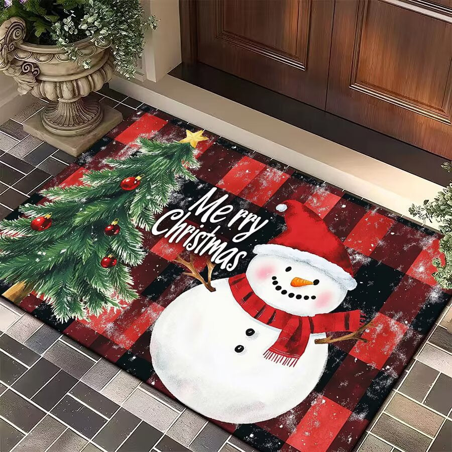 Festive Christmas Welcome Mat Acalora