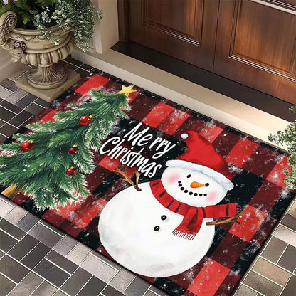 Festive Christmas Welcome Mat Acalora