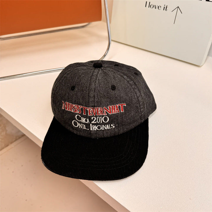 Men's Vintage-Inspired Embroidered Baseball Cap Kalsten