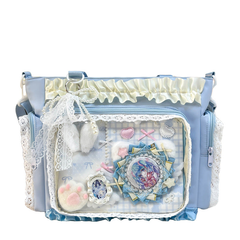 Decorative Character Print Handbag Kalsten