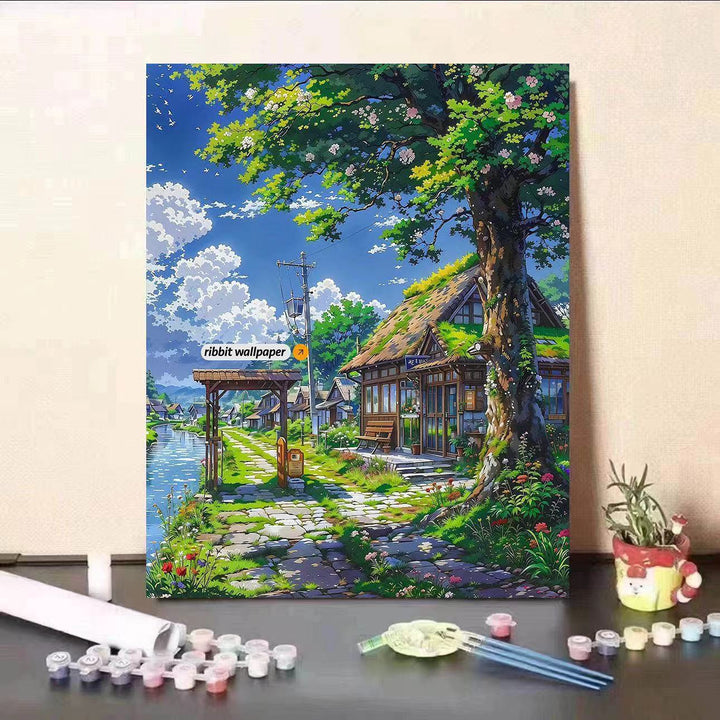 DIY Scenic Landscape Paint by Numbers Kit Kalsten