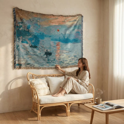 Artistic Floral Throw Blanket