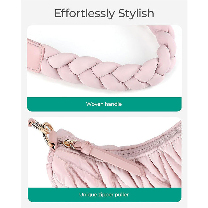 Fashionable shoulder bag with braided shoulder strap Kalsten