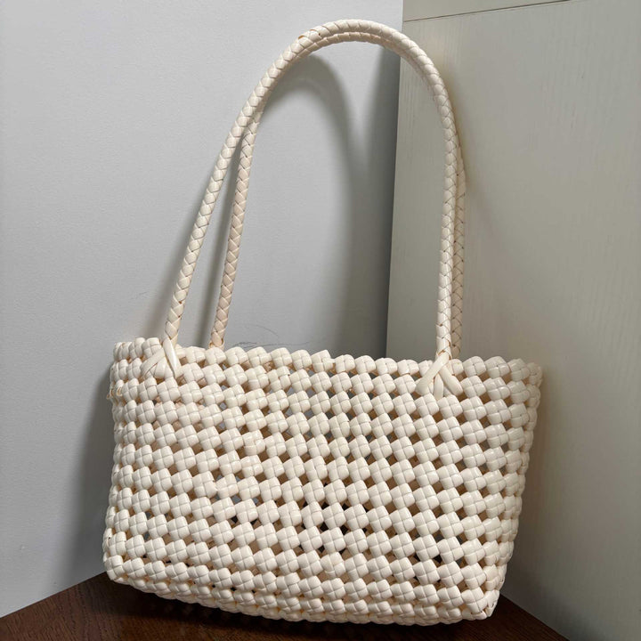 Handwoven shopping bag with soft handle Kalsten