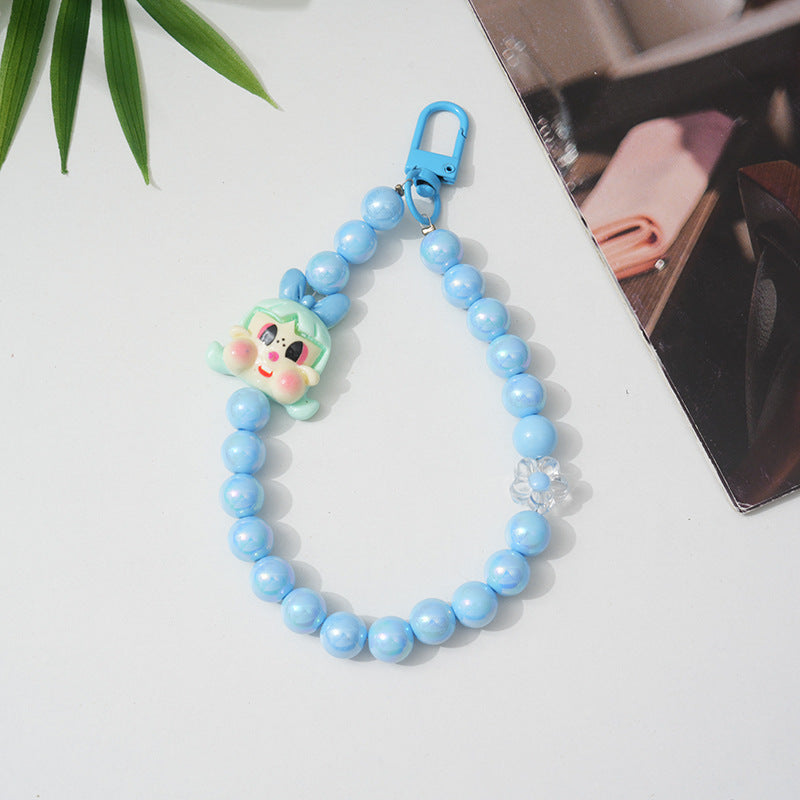 Cartoon-Themed Beaded Keychain kalsten