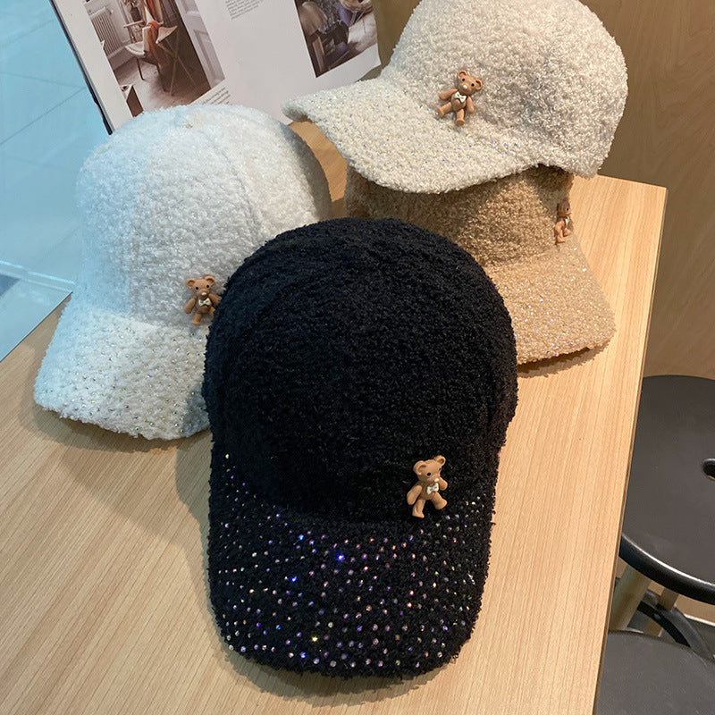 Women's Shimmering Fuzzy Baseball Cap Kalsten