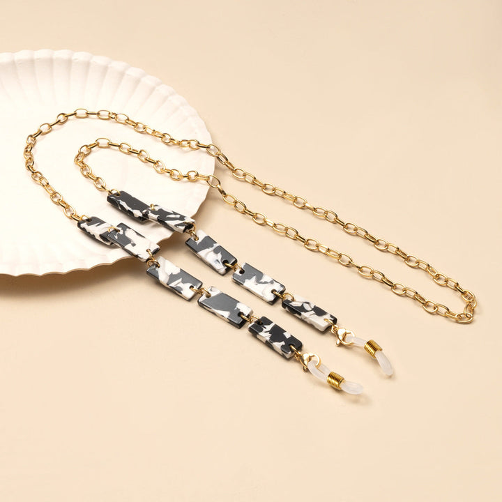 Chunky Abstract Pattern Eyewear Chain kalsten