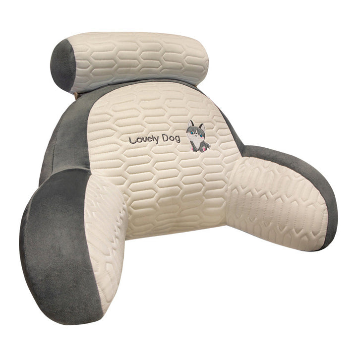 Plush back support pillow with toast design Kalsten