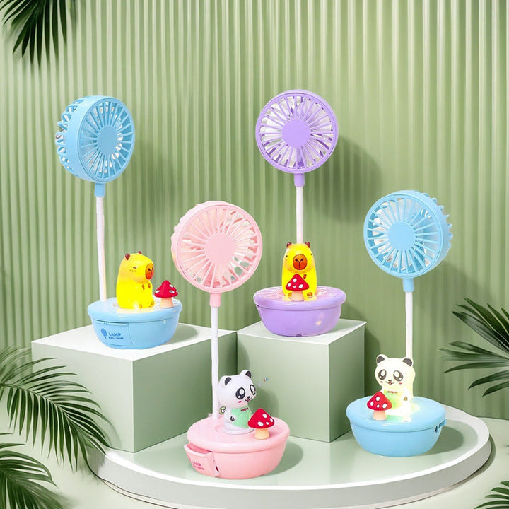 Ladies Portable Mini Fan with LED Function and Animal Design Kalsten