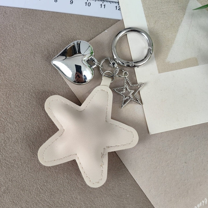 Keychain with star and heart design Kalsten