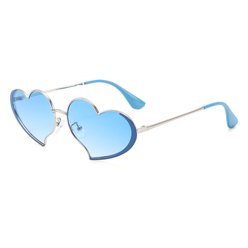 Ladies heart-shaped sunglasses with glamorous frame Kalsten