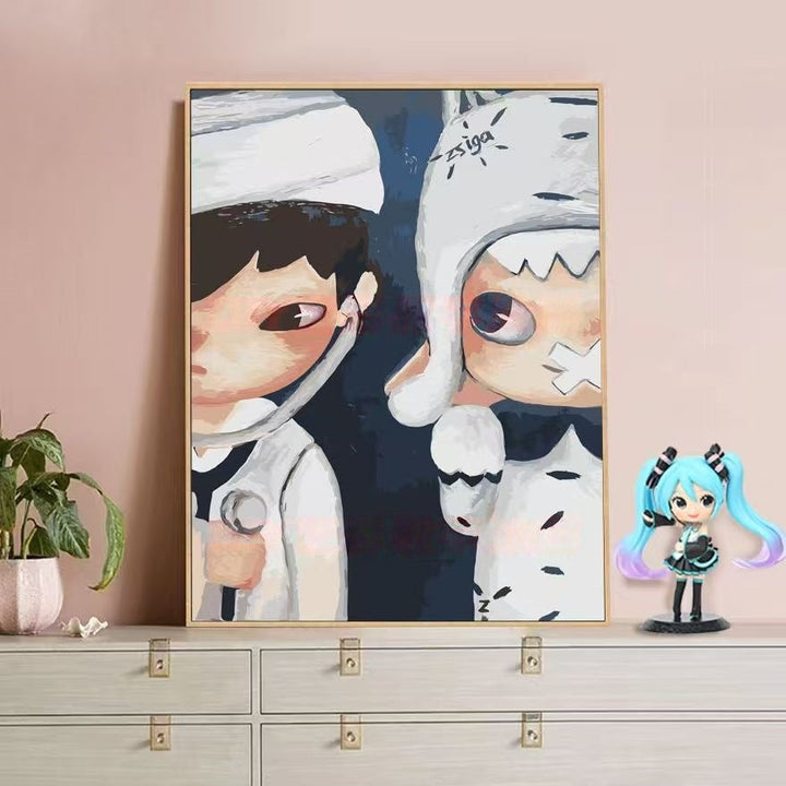 Playful Character Illustration Canvas Art Kalsten