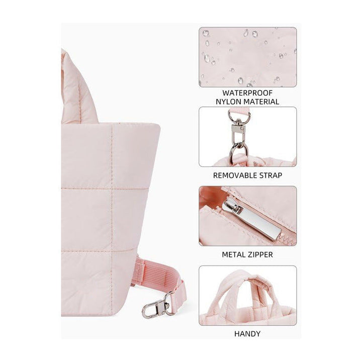 Padded Handbag with Removable Shoulder Strap Kalsten