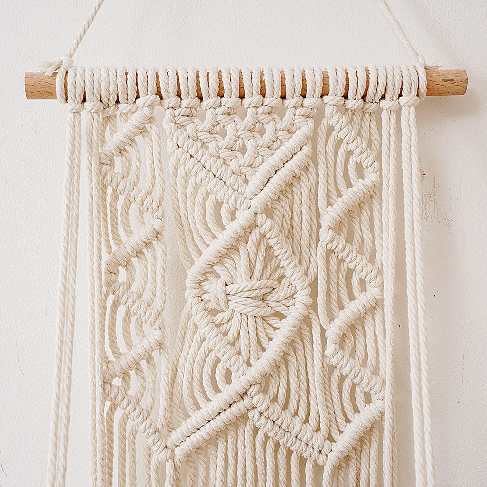 Macramé Wall Hanging Planter Shelf Acalora