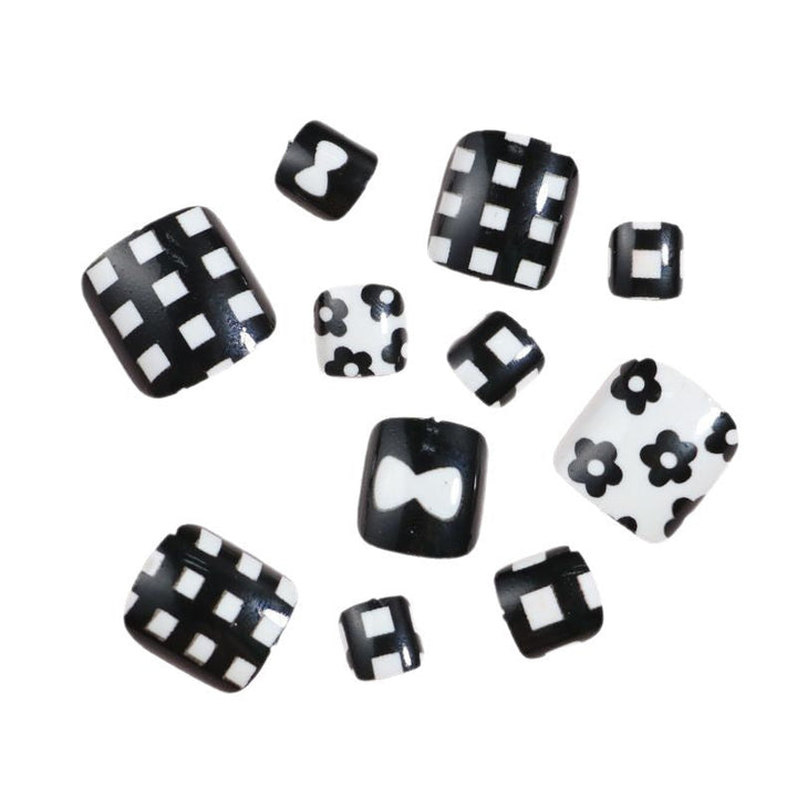 Artistic Floral Press-On Nail Art Set Kalsten