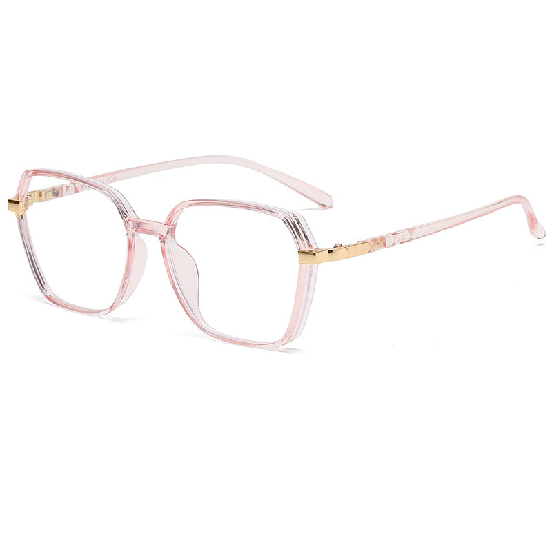 Ladies fashionable square reading glasses with golden accents Kalsten