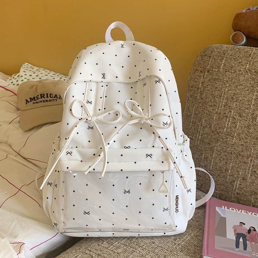 Stylish Polka Dot Pattern Backpack Kalsten