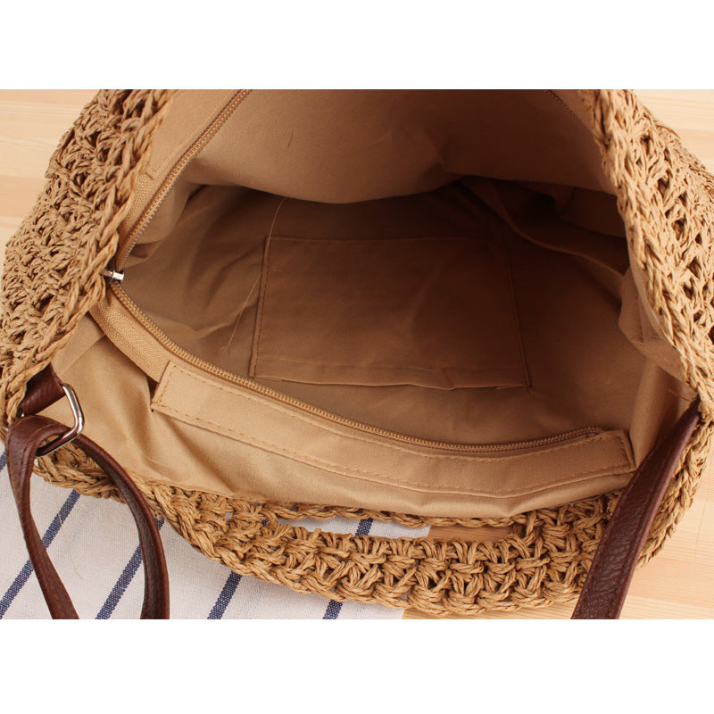 Beach bag with handwoven design Kalsten