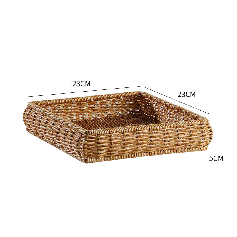 Handwoven Decorative Serving Tray Kalsten 1783754312