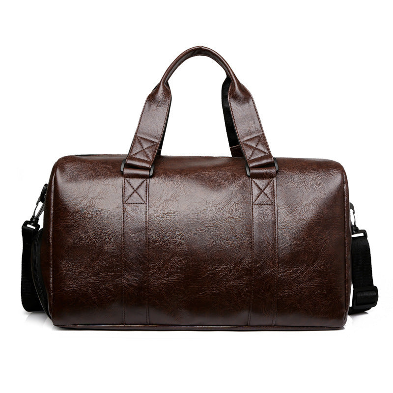 Stylish Leather Travel Duffel Bag Kalsten