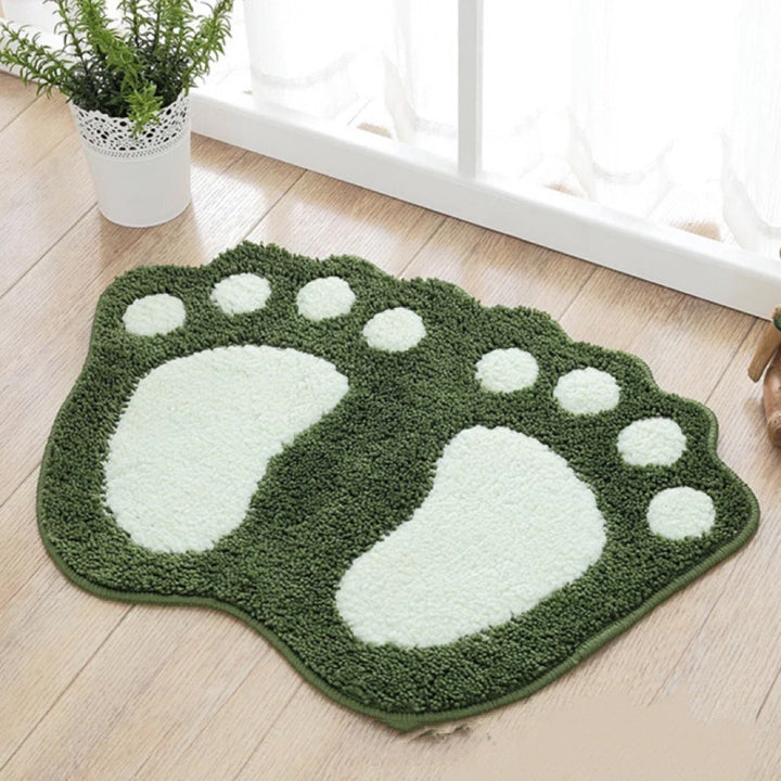 Cute Cartoon Footprint Bath Mat Kalsten