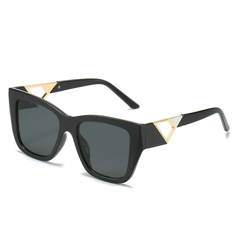 Women's Oversized Sunglasses with Modern Geometric Design and Elegant Metal Accent Kalsten