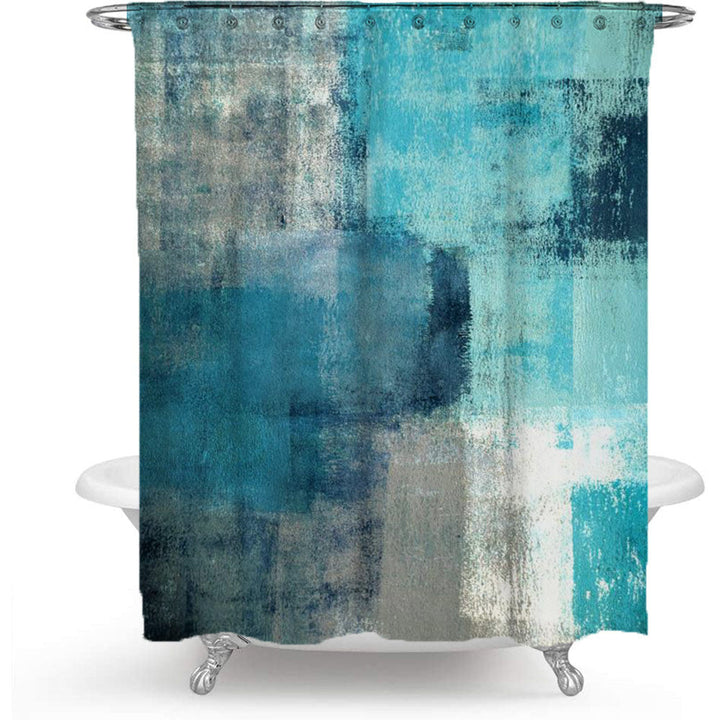 Scenic Beach-Themed Shower Curtain Kalsten