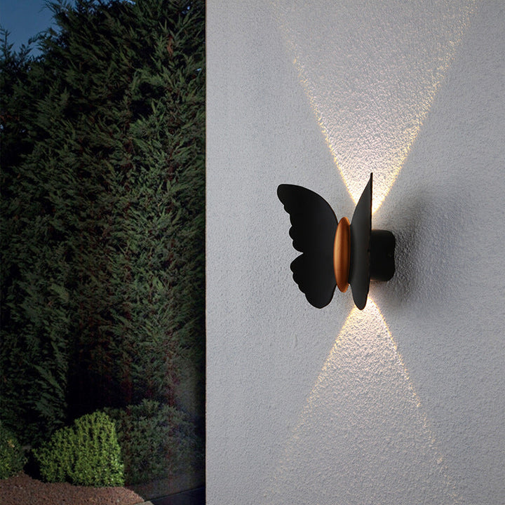 Creative Butterfly Shape Outdoor Patio LED Wall Sconce Lamp | Kalsten