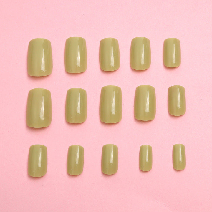 Glossy Press-On Nail Set with Almond Shape Kalsten