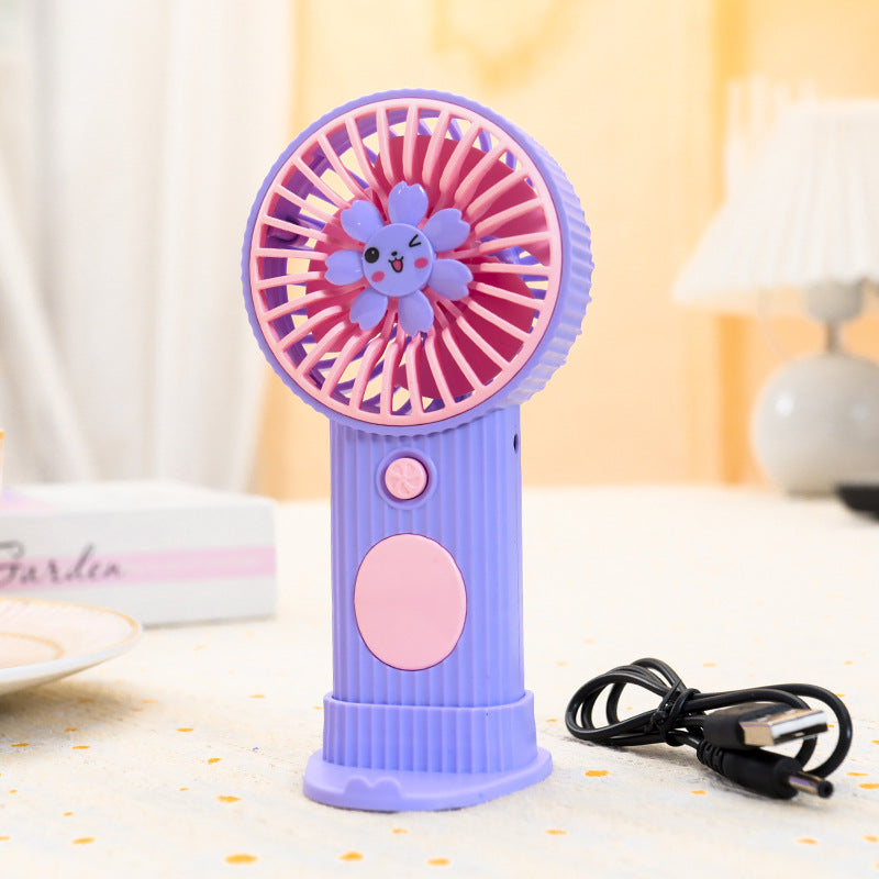 Women's Portable Hand Fan with Floral Design Kalsten