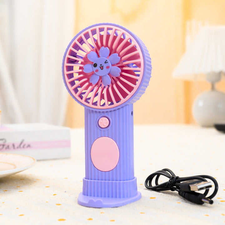 Portable Mini Air Fan with Cheerful Flower Design Kalsten