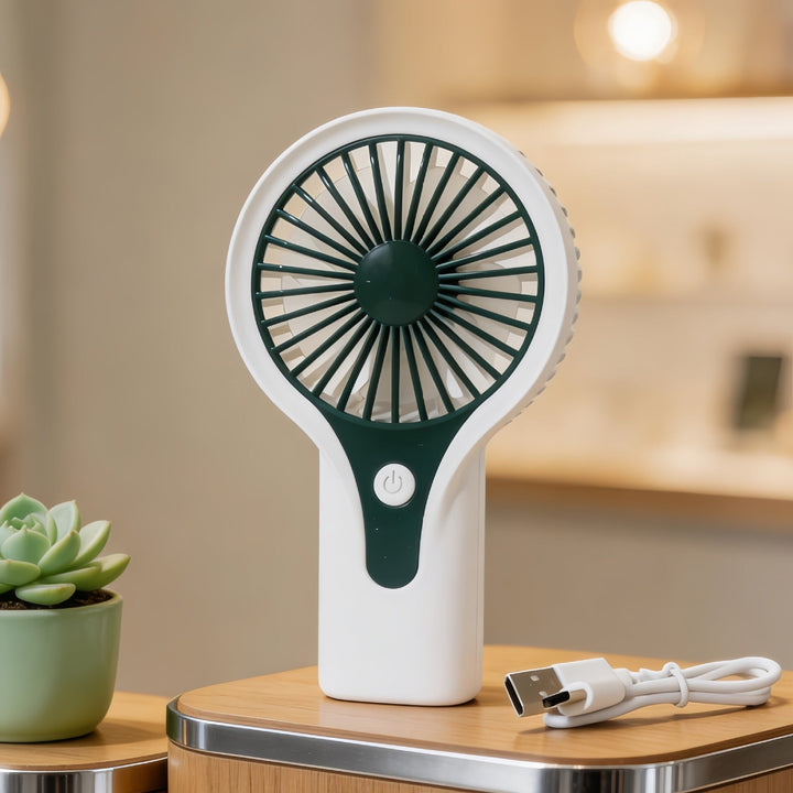 Women's Portable USB Hand Fan with Ergonomic Handle Kalsten