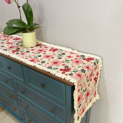 Elegant Floral Decorative Table Runner