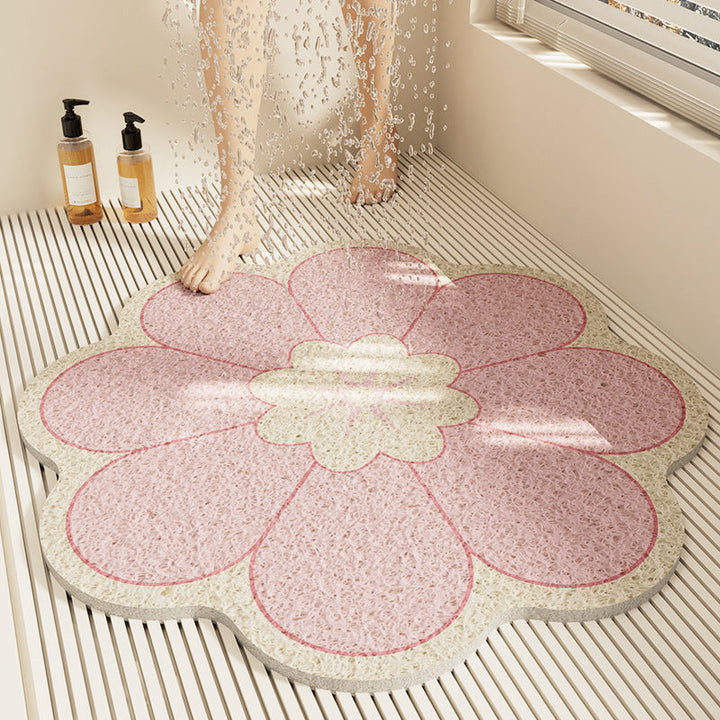 Floral Design Bath Mat Kalsten